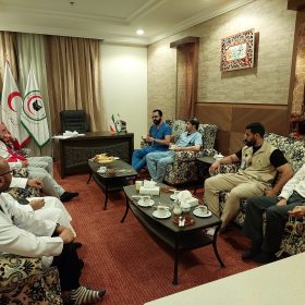 بازدید مسئولان وزارت بهداشت عربستان از بیمارستان مرکز پزشکی حج جمعیت هلال احمر در مکه مکرمه